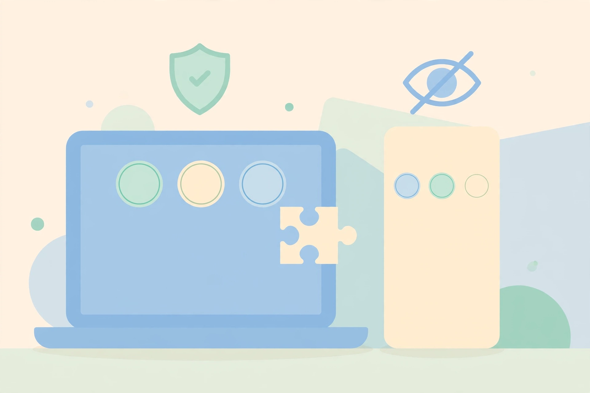 Chrome extension versus web-based Instagram story viewer privacy comparison illustration